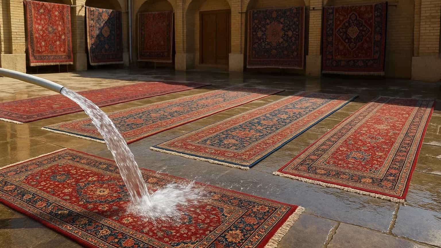 شستشو با مواد نانو قالیشویی در شهرک رضوان و فرهنگیان شیراز